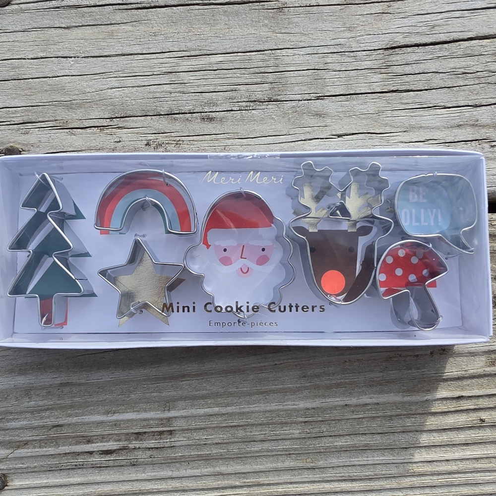 Meri Meri Festive Mini Cookie Cutters Set - Multicolor